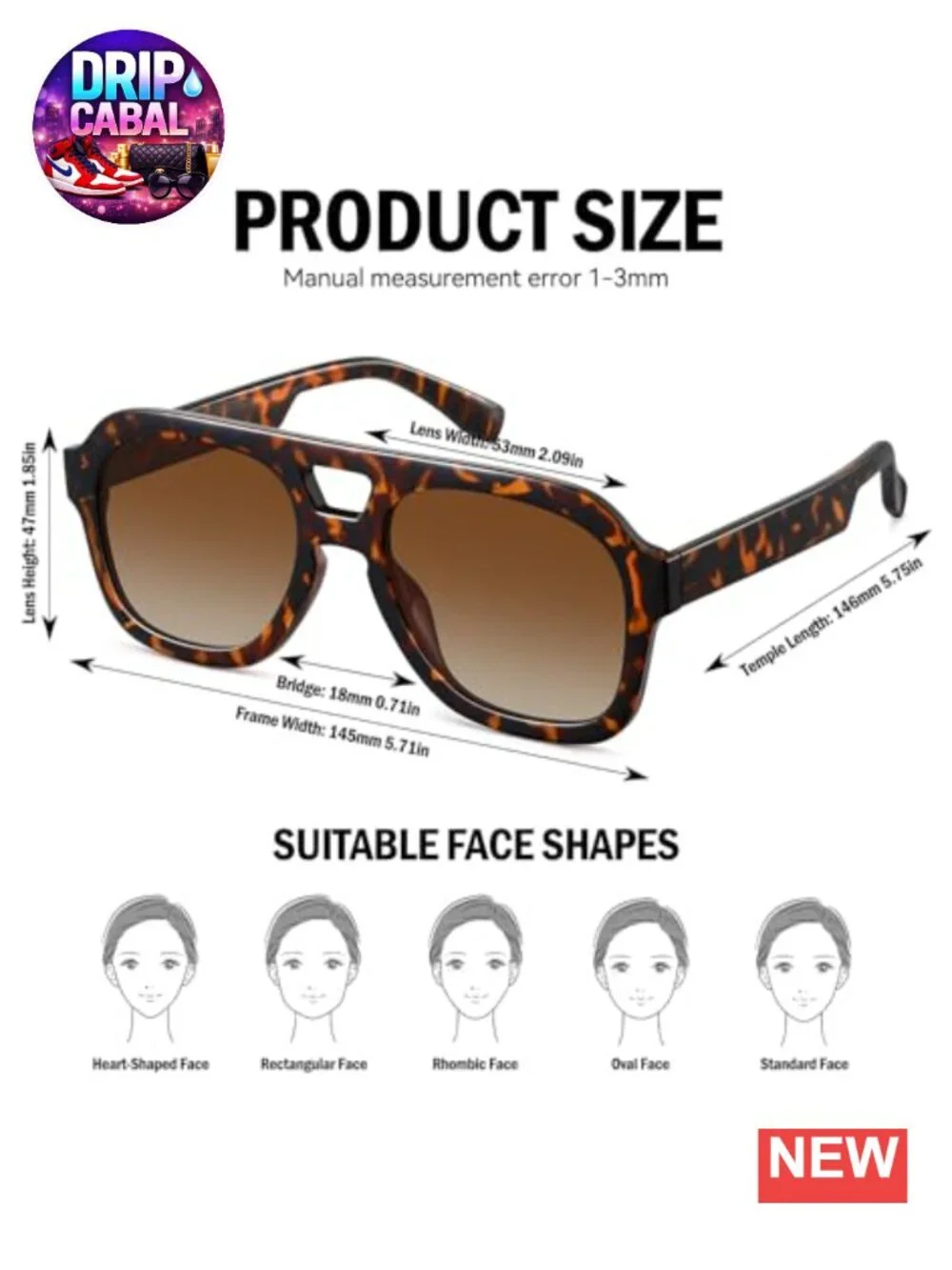 Retro 70s Chunky Square Oversized Aviator Sunglasses for Women Men Lightweight